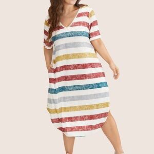 Bloom Chic Striped Dress Size 14/16